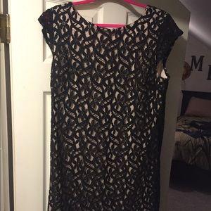 Just above the knee length dress