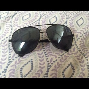Black aviator sunglasses