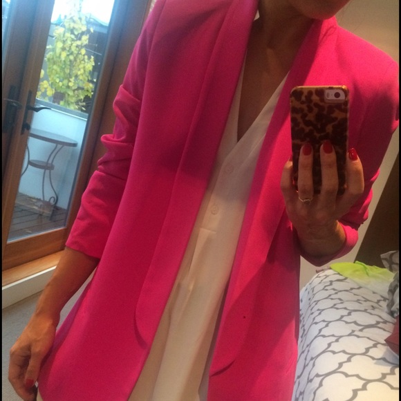 Asos hot pink blazer. XS.