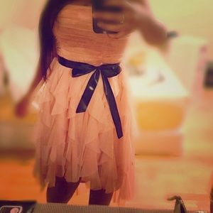 Light Pink High-Low Cocktail Dress