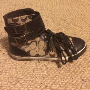 Coach converse tennis shoes