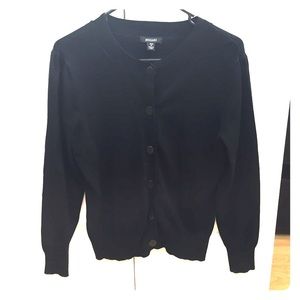 Bogari Black  Button Up Cardigan