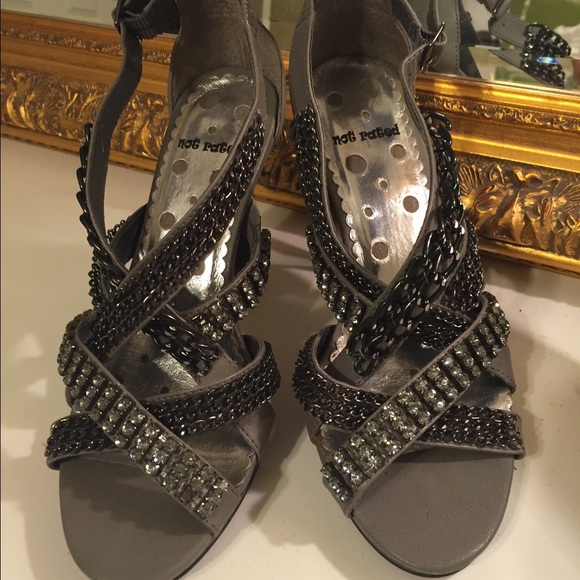 Grey high heels