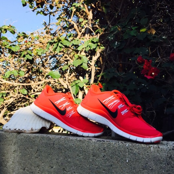 Nike Shoes - {Nike} Red Free 5.0+