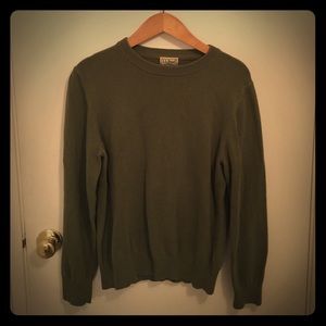 LL Bean green sweater