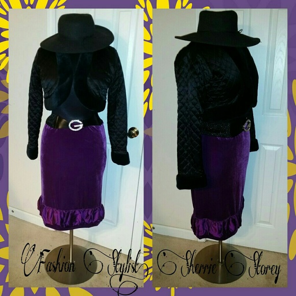 Quilted Cropped Faux Fur Jacket - Picture 2 of 4