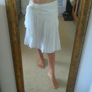 Bebe White Skirt