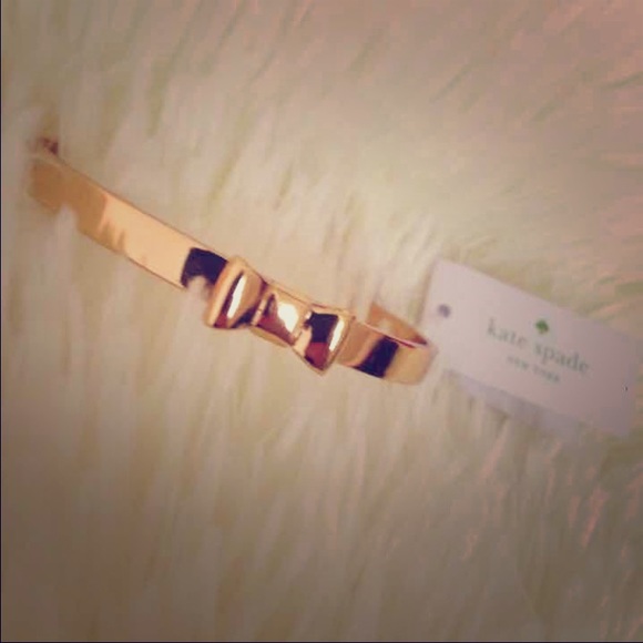 kate spade Jewelry - ♠️Kate Spade ♠️Gold Bow Bangle♠️LAST ONE♠️