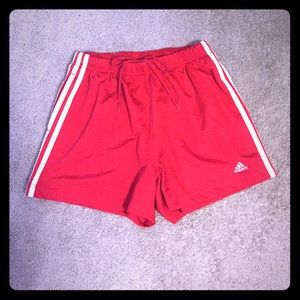 Adidas red shorts