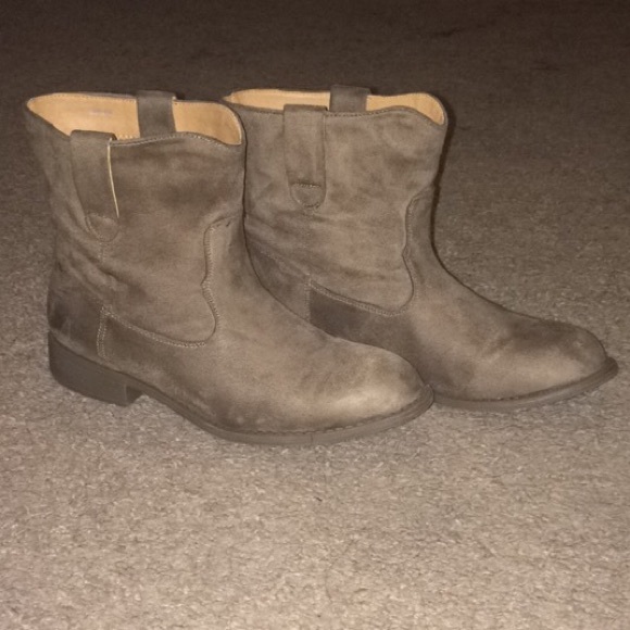 Suede Booties