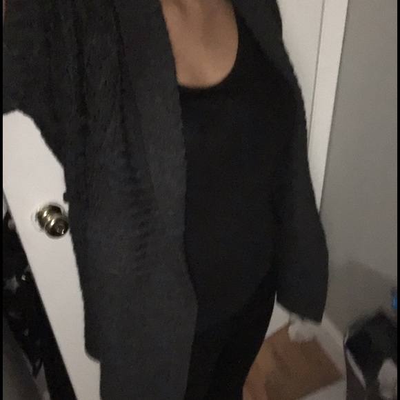 Open front knit cardigan