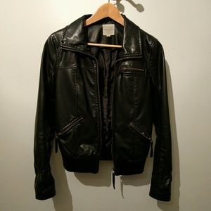 Non leather shell jacket