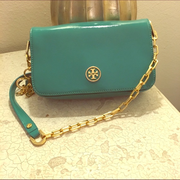 Tory Burch teal crossbody purse! 💕