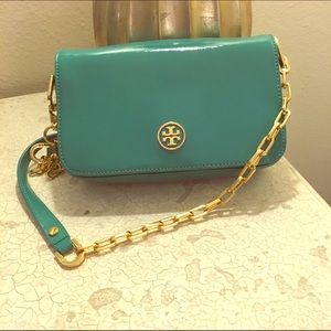 Tory Burch teal crossbody purse! 💕