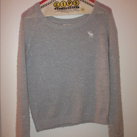 Gray knit sweater