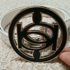 Bebe liquid silver belt