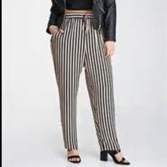 Forever 21 striped trousers.NWT