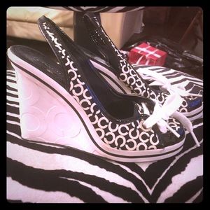 Coach wedge sandals