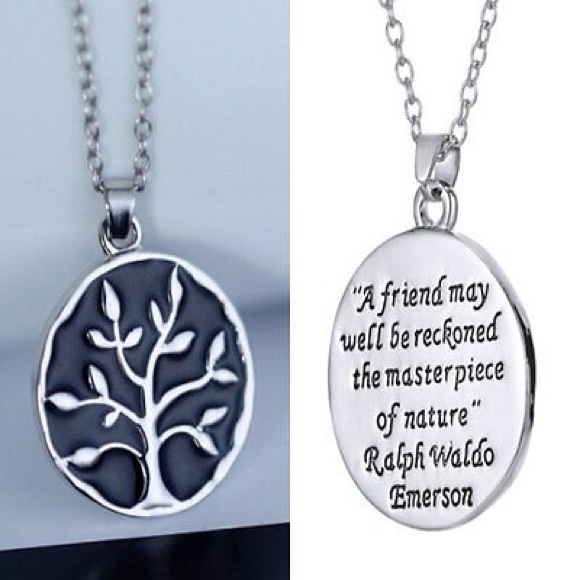 Jewelry - English proverb Tibetian silver necklace.