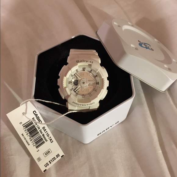 White Baby G watch