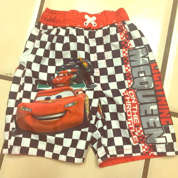 Lightning McQueen swim shorts