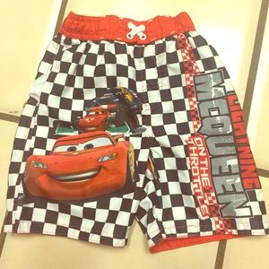 Lightning McQueen swim shorts