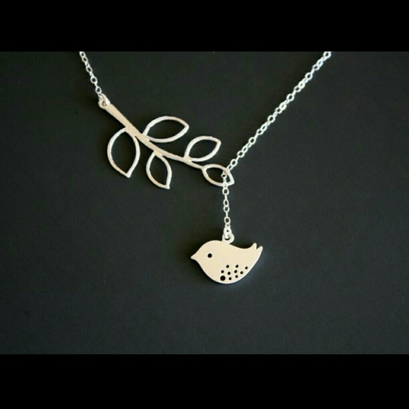 Bird and Leaf Necklace