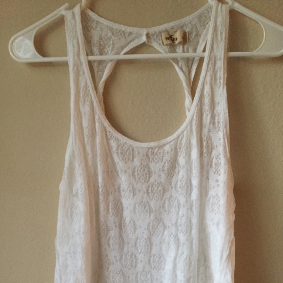 Hollister white tank