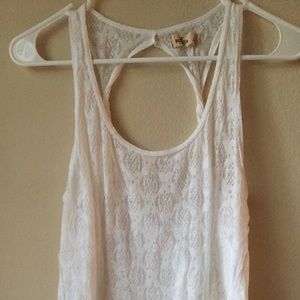 Hollister white tank