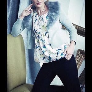 Leifsdottir Brocade Bird Peplum Top