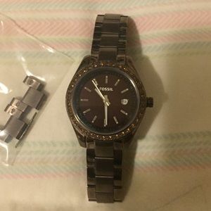 Chocolate Fossil watch