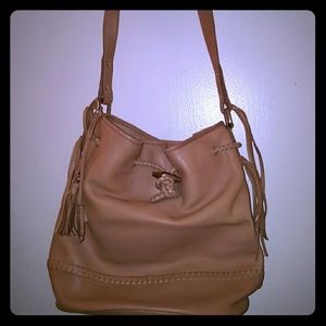 Leather tote w/ dust bag