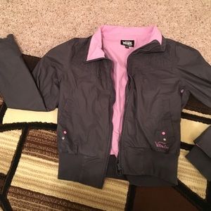 Super cute pink and gray Vans jacket