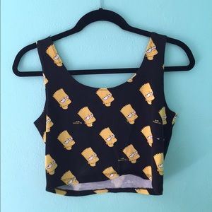 Bart Simpson Crop Top