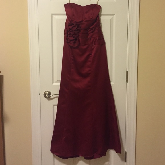 Satin Prom Dress - Picture 1 of 2