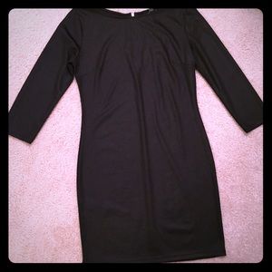 Black sheath dress