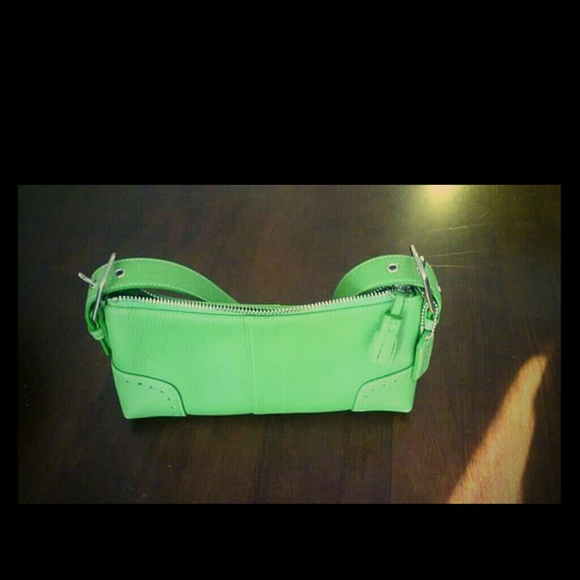 Super Cute lime green coach purse