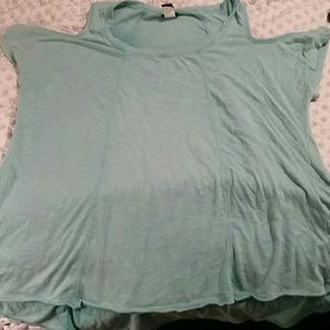 Torrid mint cold shoulder top size 2
