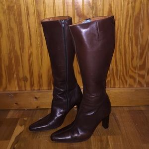 J Crew Leather High Heel Boots
