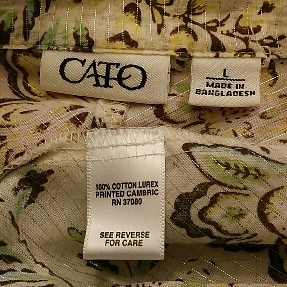 Catos fashion cotton printed blouse - Picture 3 of 4