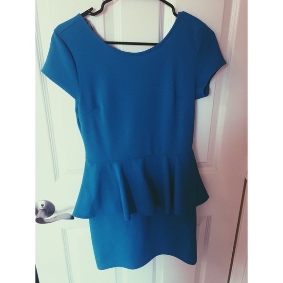 Forever 21 Electric Blue Bodycon Mini Dress