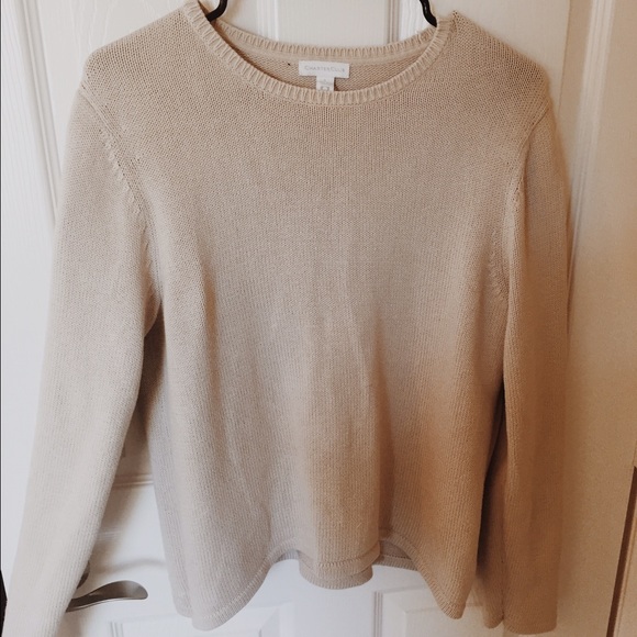 Vintage Tan Cotton Sweater