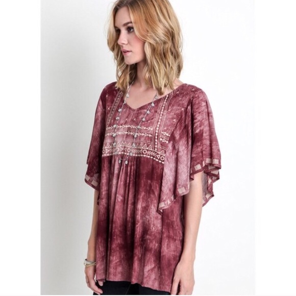 ❗CLEARANCE❗Boho Embroidered Top ❗️LAST 2❗️ - Picture 4 of 5