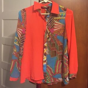 Sheer dressy blouse