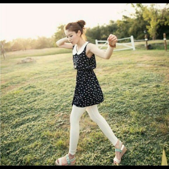 NEW Peter Pan Collar Cat Kitten print dress - Picture 4 of 4