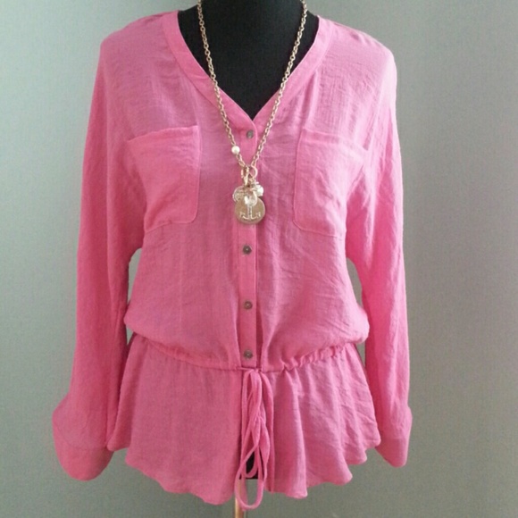 Notations Peplum Blouse