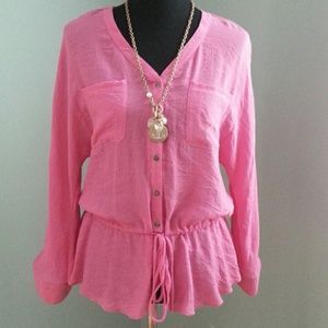 Notations Peplum Blouse