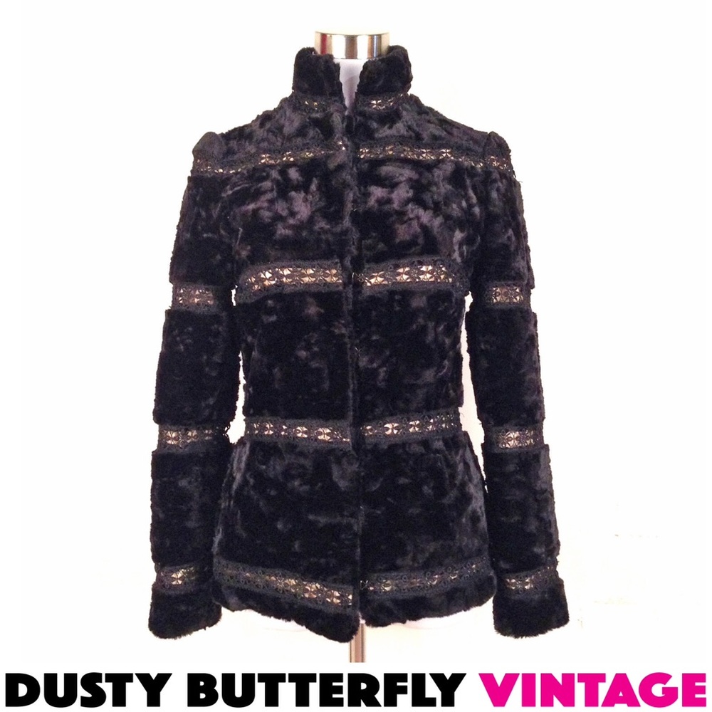 [SOLD]FAUX FUR JACKET Luxe ANTHROPOLOGIE Tracy Ree