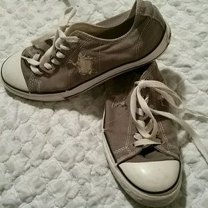 GRAY CONVERSE SIZE 8