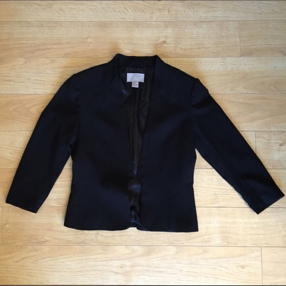 h&m collarless blazer